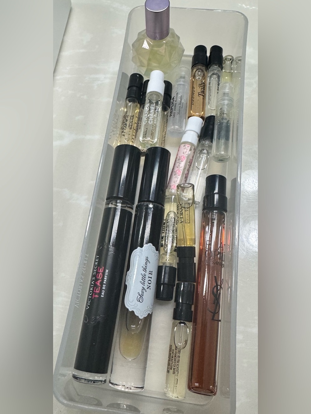 YSL, Victoria’s Secret roller balls mini Ariana grande and samples